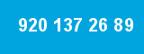 920 137 26 89